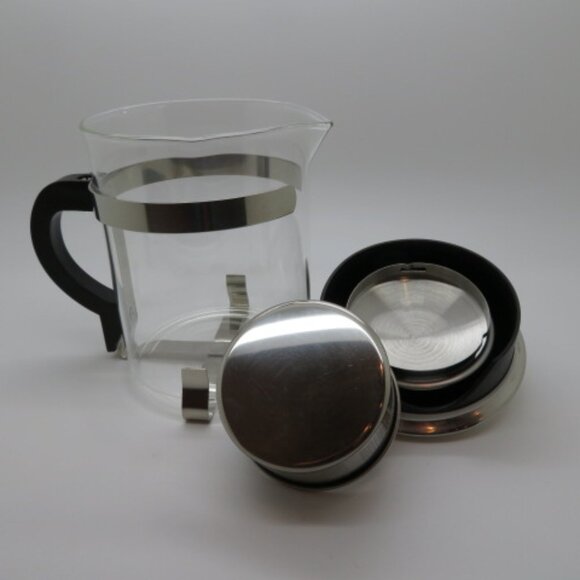Teapot Tea Infuser Primula 18 oz Glass Pitcher Stainless Steel Basket 1 Serving - Picture 10 of 14
